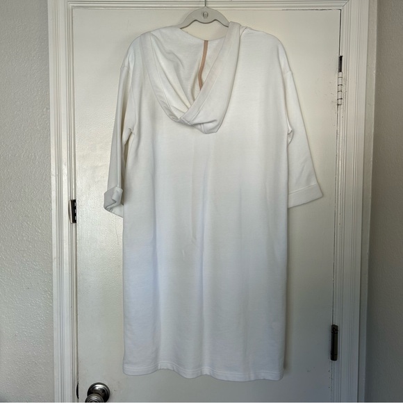 Haven Well Within Talbots French Terry Hooded Dress White M - Picture 3 of 8